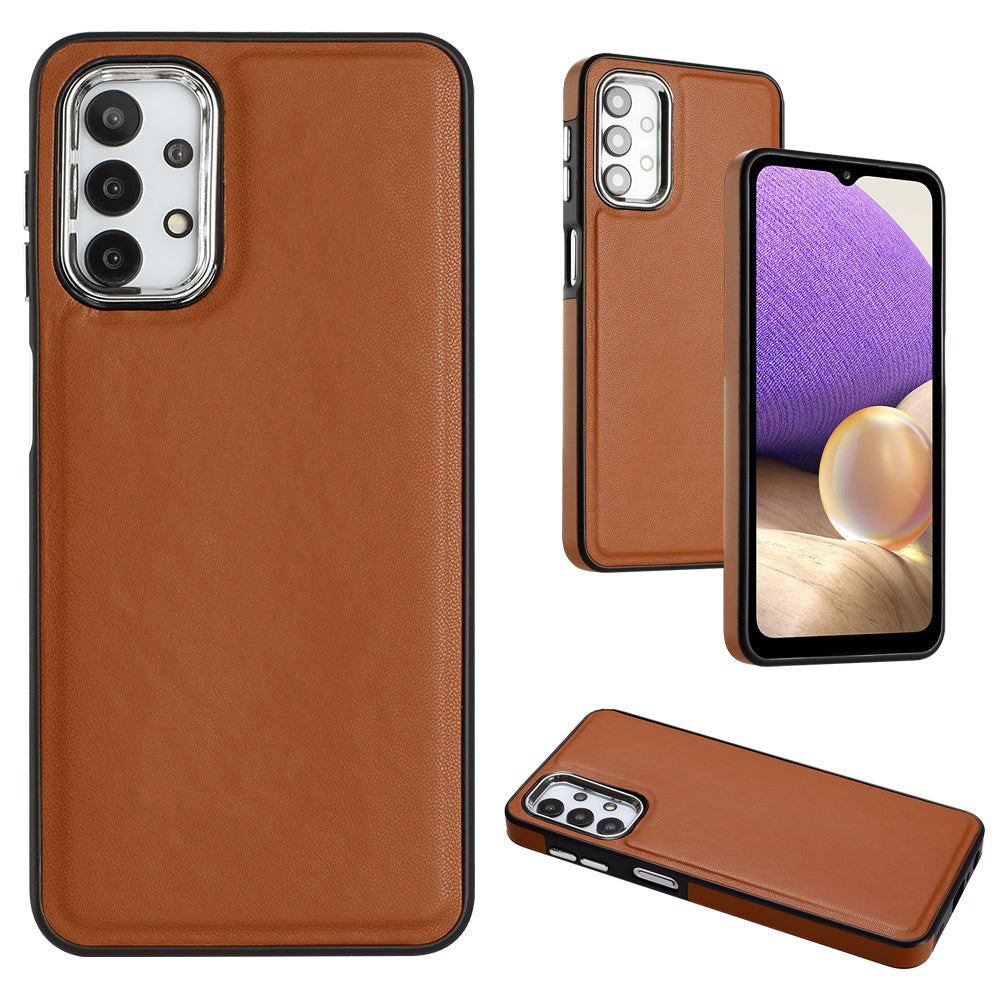 YB Leather Coating Series-6 For Samsung Galaxy A32 5G / M32 5G Leather Coated TPU Mobile Case Anti-scratch Cover YB Leather Coating Series-6 For Samsung Galaxy A32 5G / M32 5G Leather Coated TPU Mobile Case Anti-scratch Cover